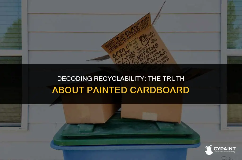 can cardboard with paint on it be recycled