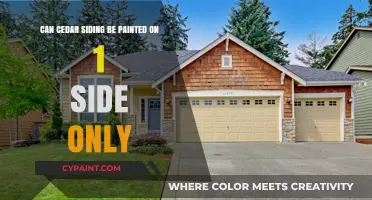 Cedar Siding: One-Sided Painting Possible?