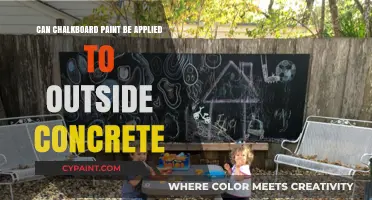Revamp Your Outdoor Space: Chalkboard Paint on Concrete Surfaces