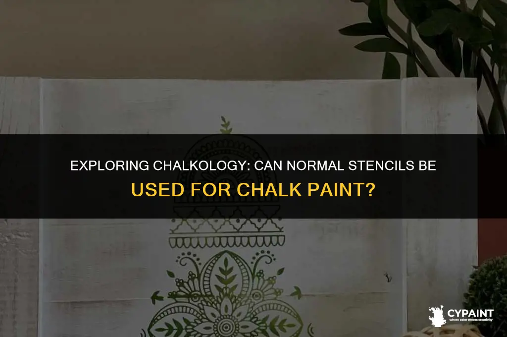 can chalkology paint be done with normal stencil