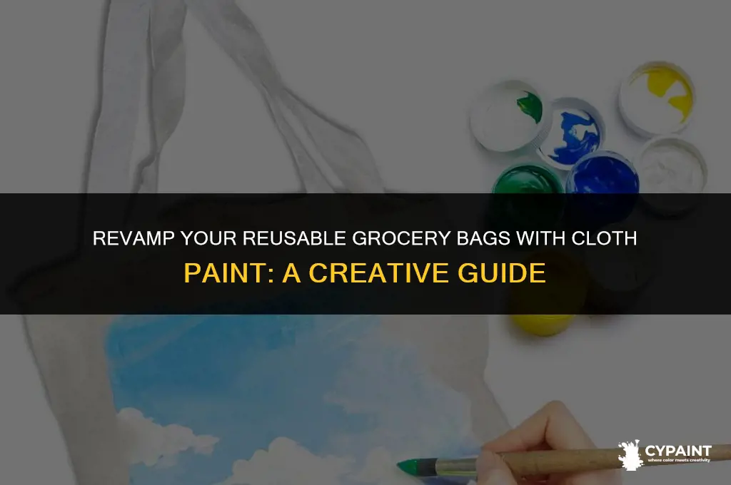 can cloth paint work on reusable grocery bags