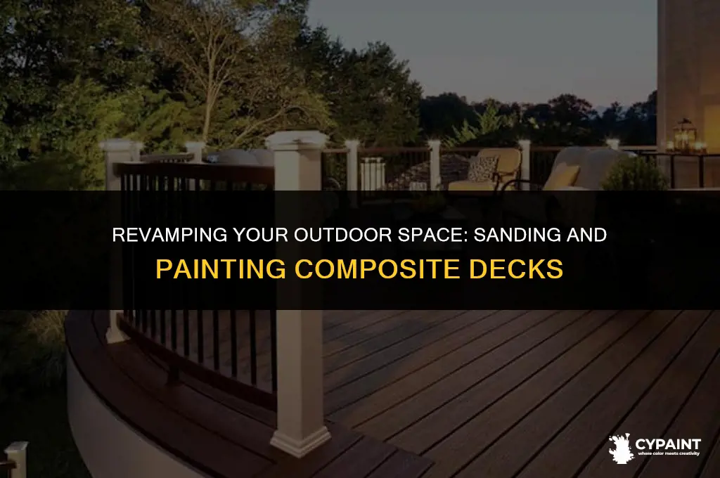 can composite deck material be sanded and painted