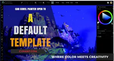 Exploring Corel Painter: Default Templates and Customization Options