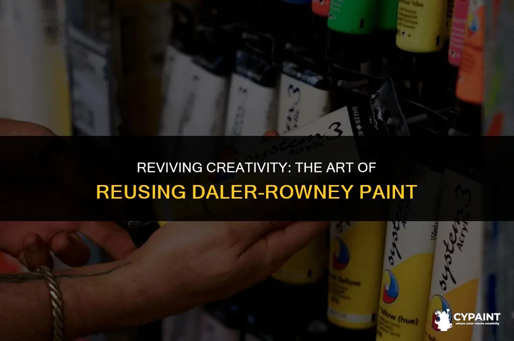 can daler rowney paint be dried and reused