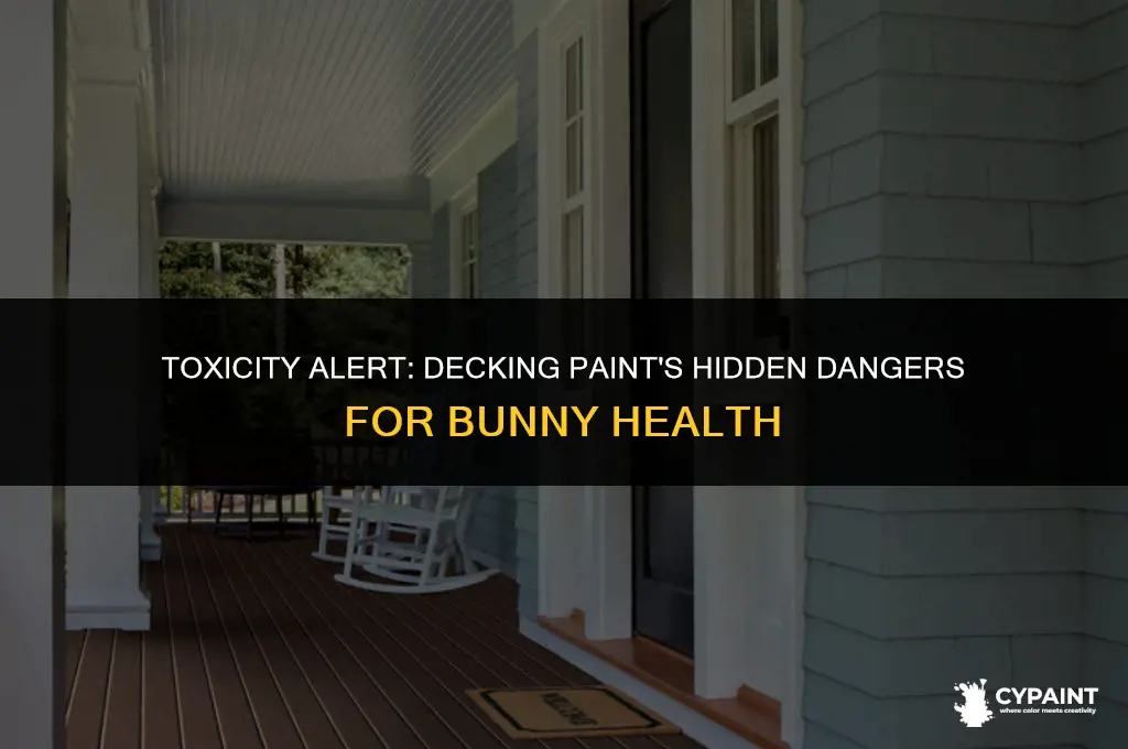 can decking paint cause liver failure in bunnies