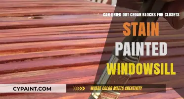 Cedar Blocks in Closets: Can They Stain Painted Windowsills?
