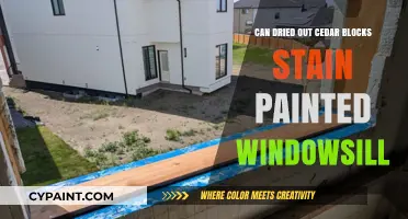Reviving Cedar Blocks: Can They Stain Your Painted Windowsill?