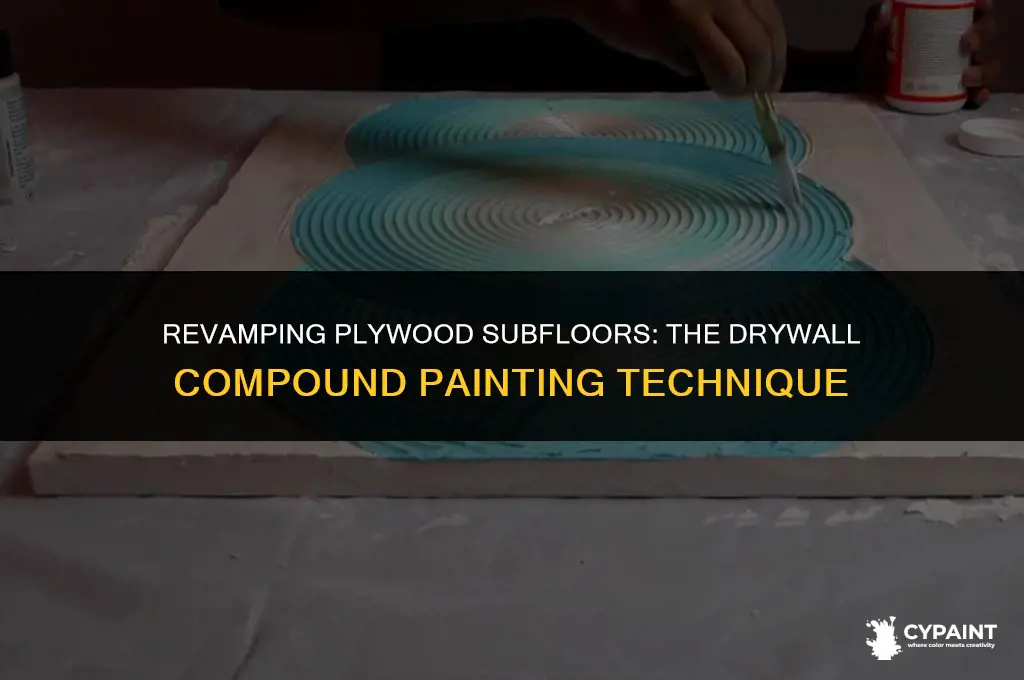 can dry lock be painted onto plywood subfloors