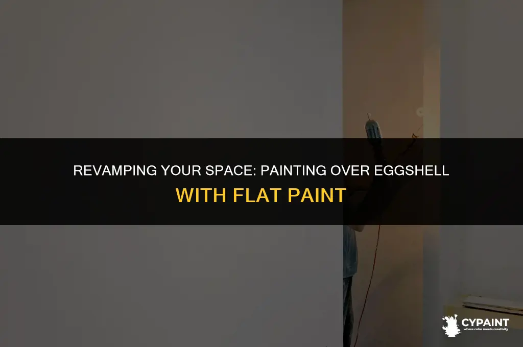 can eggshell paint be painted over with flat