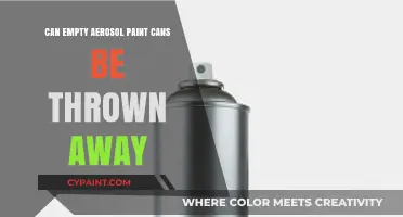 Safely Disposing of Empty Aerosol Paint Cans: A Guide
