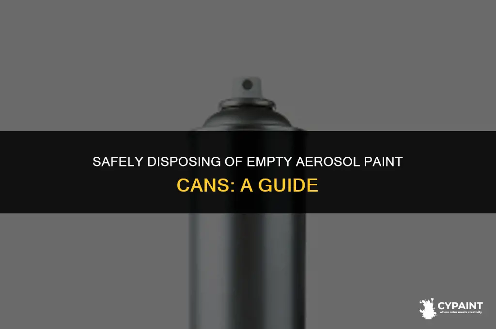 can empty aerosol paint cans be thrown away