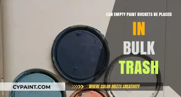 Properly Dispose of Empty Paint Buckets: Bulk Trash?