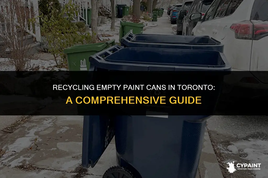 can empty paint cans be recycled in toronto