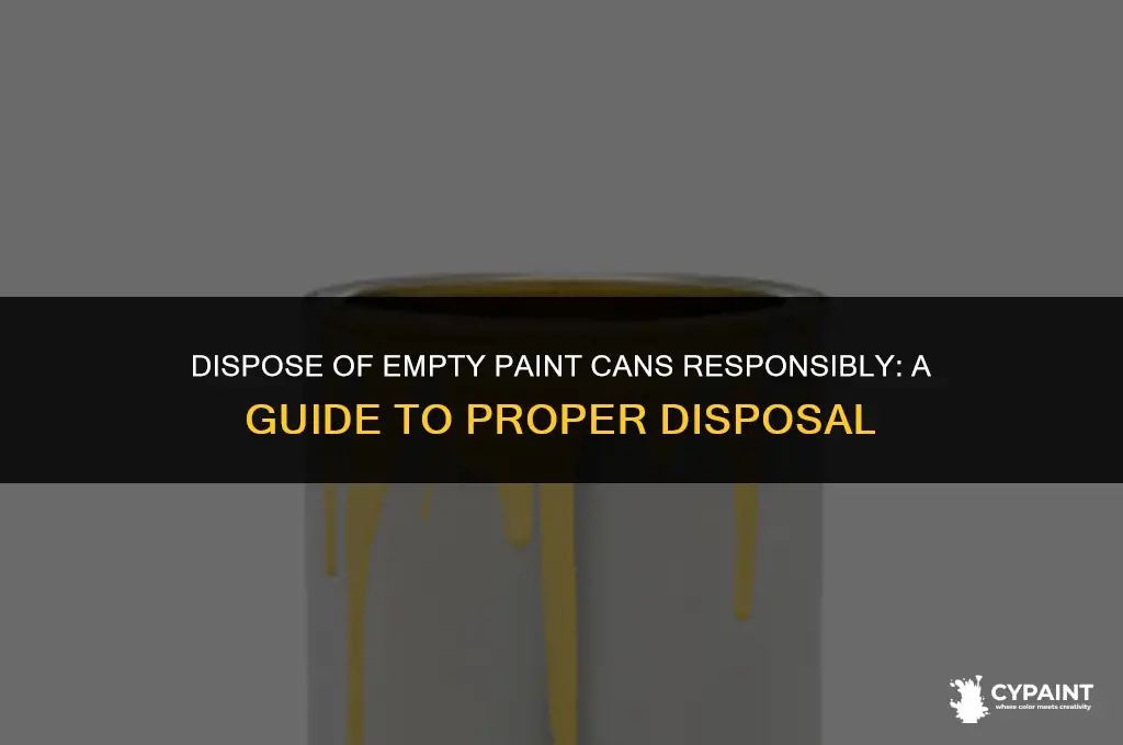 can empty paint cans go in the trash