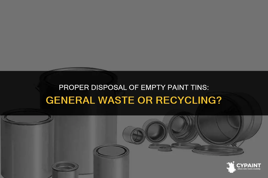 can empty paint tins go in general waste
