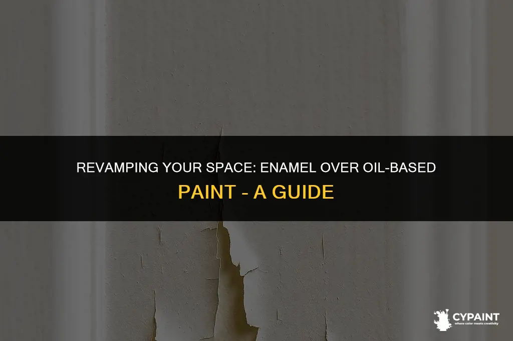 can enamel paint be applied over oilbased paint
