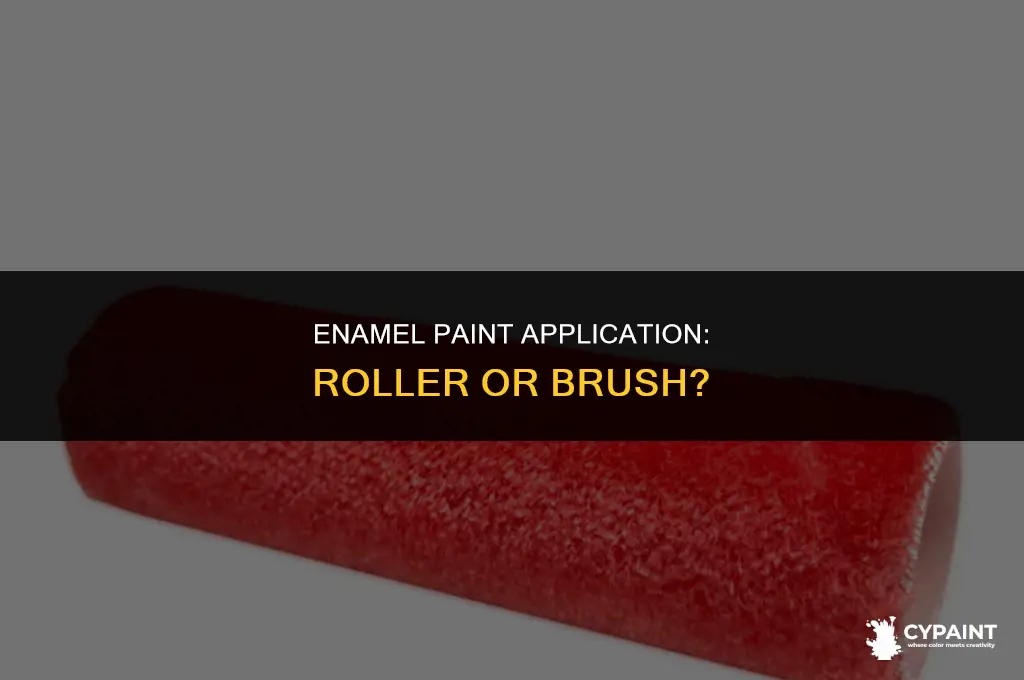 can enamel paint be applied with a roller