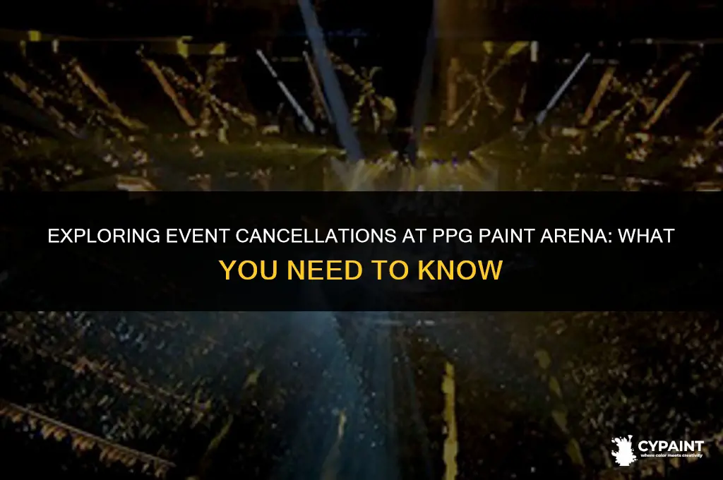 can events at ppg paint arena be cancelled