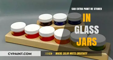 Smart Storage: Can Extra Paint Be Kept in Glass Jars?