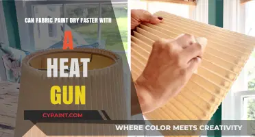 Quick-Drying Fabric Paint: Heat Gun's Role