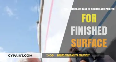 Sanding and Painting Fiberglass Mat: Achieving a Smooth, Finished Surface