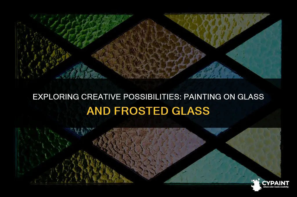 can glass or frosted glass be painted on