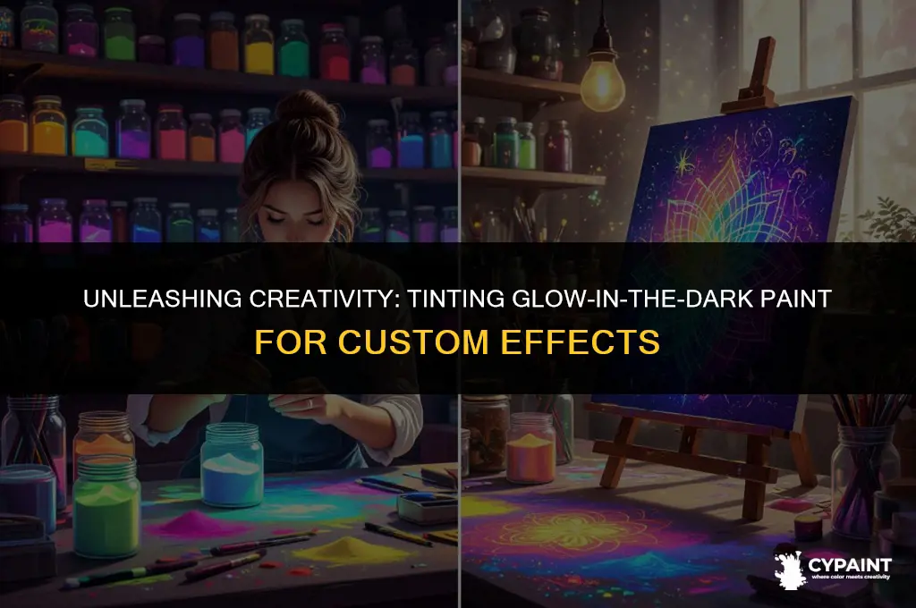can glow in the dark paint be tinted