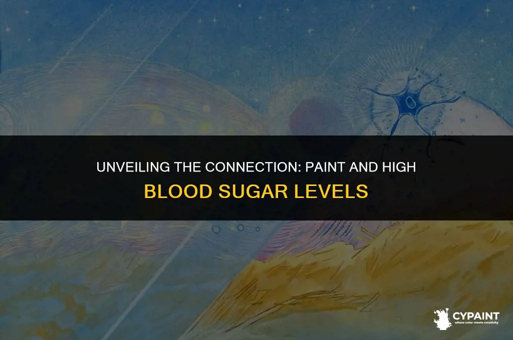 can high blood sugar be triggered by paint