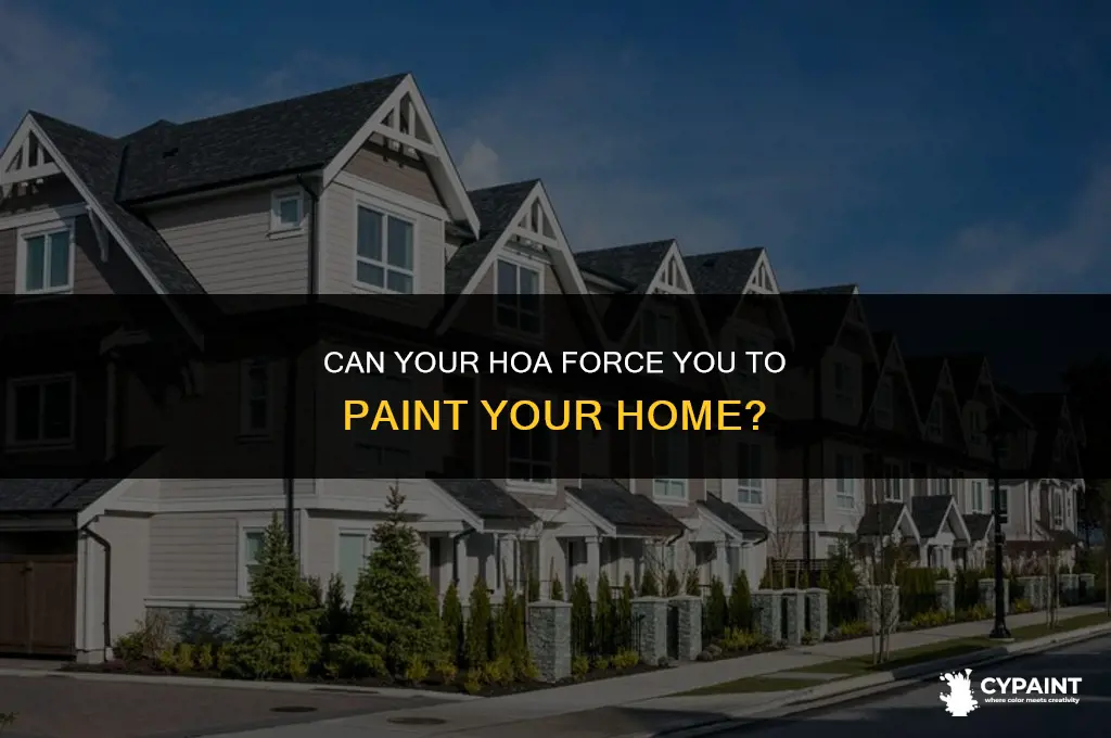 can hoa force you to paint your home