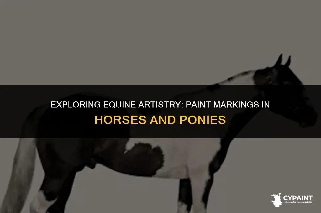can horses have paint markings or only ponies