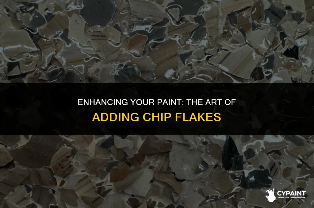 can i add chip flakes to regular paint