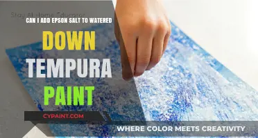 Epsom Salt in Watered-Down Tempura Paint: Creative or Risky?