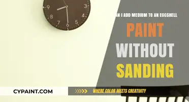 Adding Medium to Eggshell Paint: Sanding Optional or Necessary?