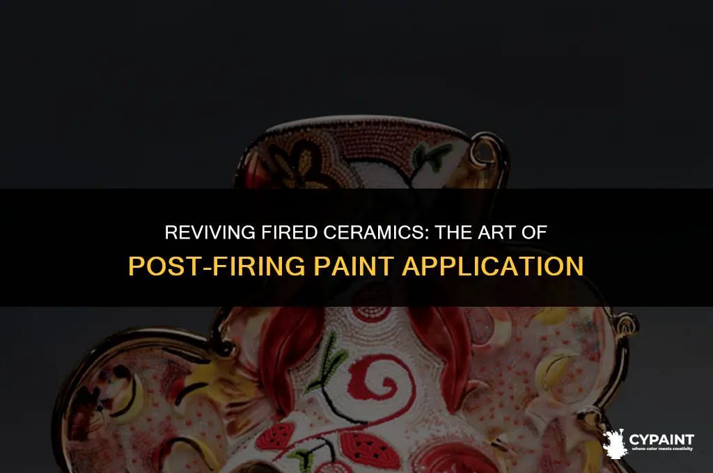 can i add paint to ceramic after firing