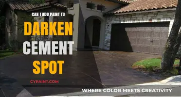 Enhancing Concrete Aesthetics: Darkening Cement Spots with Paint