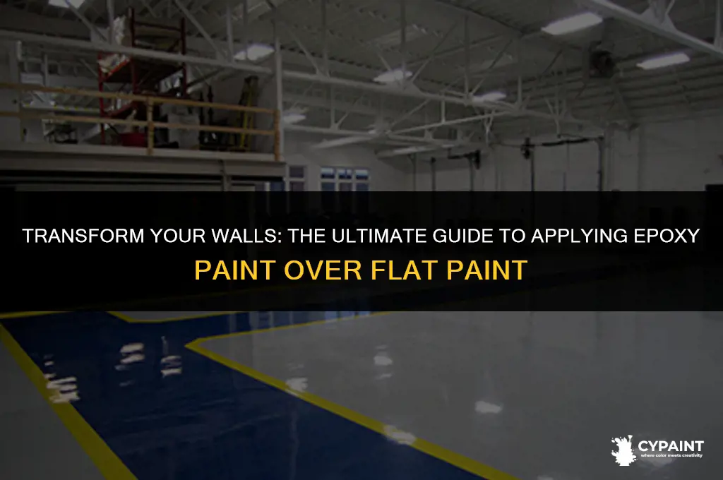 can i apply epoxy paint on flat paint