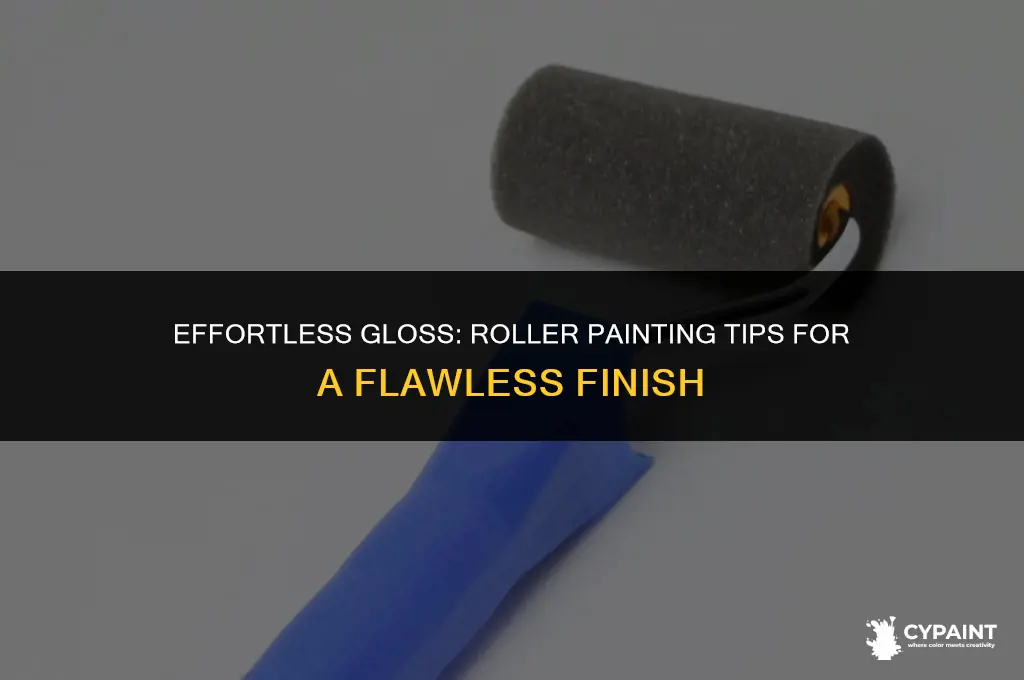 can i apply gloss paint with a roller