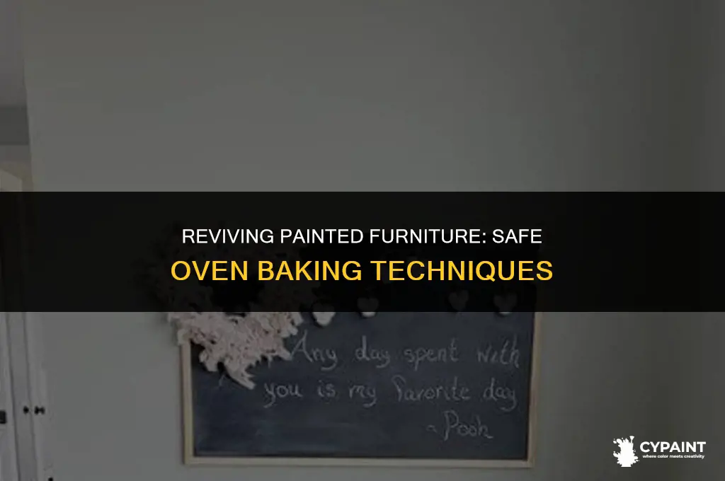 can i bake painted parts in my oven