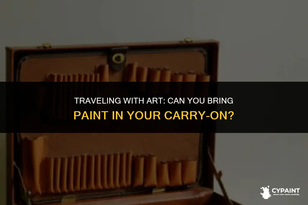 can i bring paint in my carry on