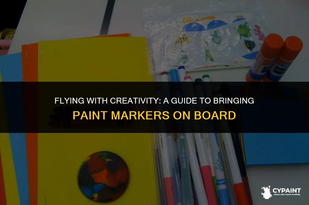 can i bring paint markers on a plane