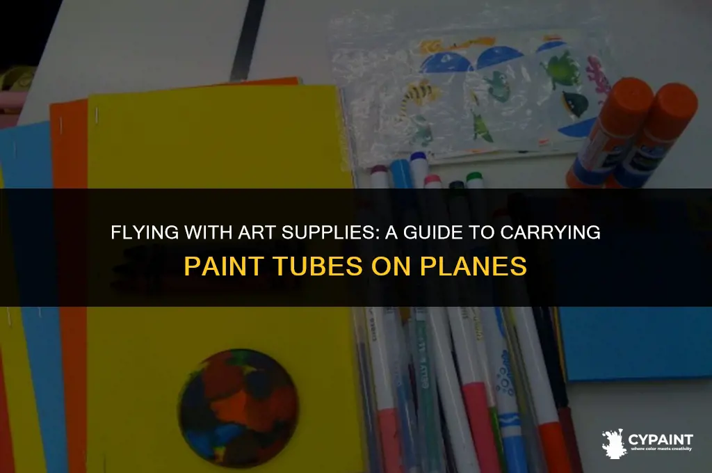 can i bring paint tubes on a plane