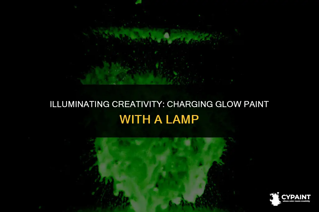 can i charge glow paint with a lamp