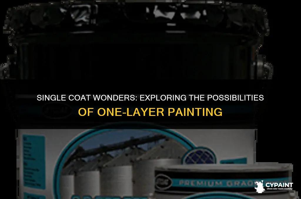can i do only one coat of paint