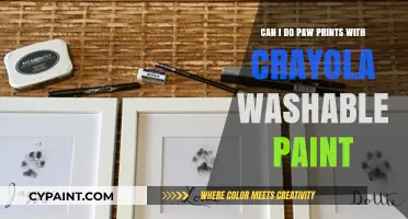 Creating Paw Prints with Crayola Washable Paint