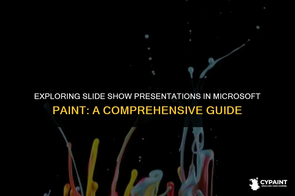 can i do slide show presentation on paint