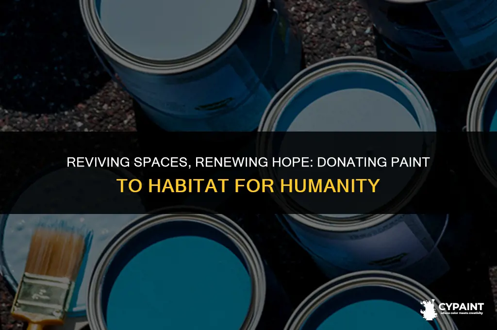 can i donate paint to habitat for humanity