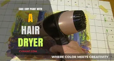 Speeding Up Paint Drying: The Hair Dryer Technique