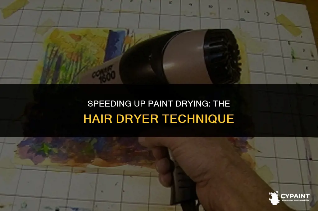 can i dry paint with a hair dryer