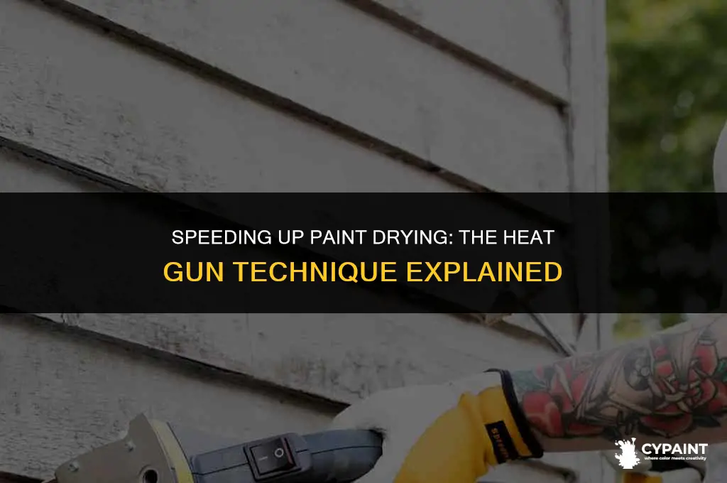 can i dry paint with a heat gun