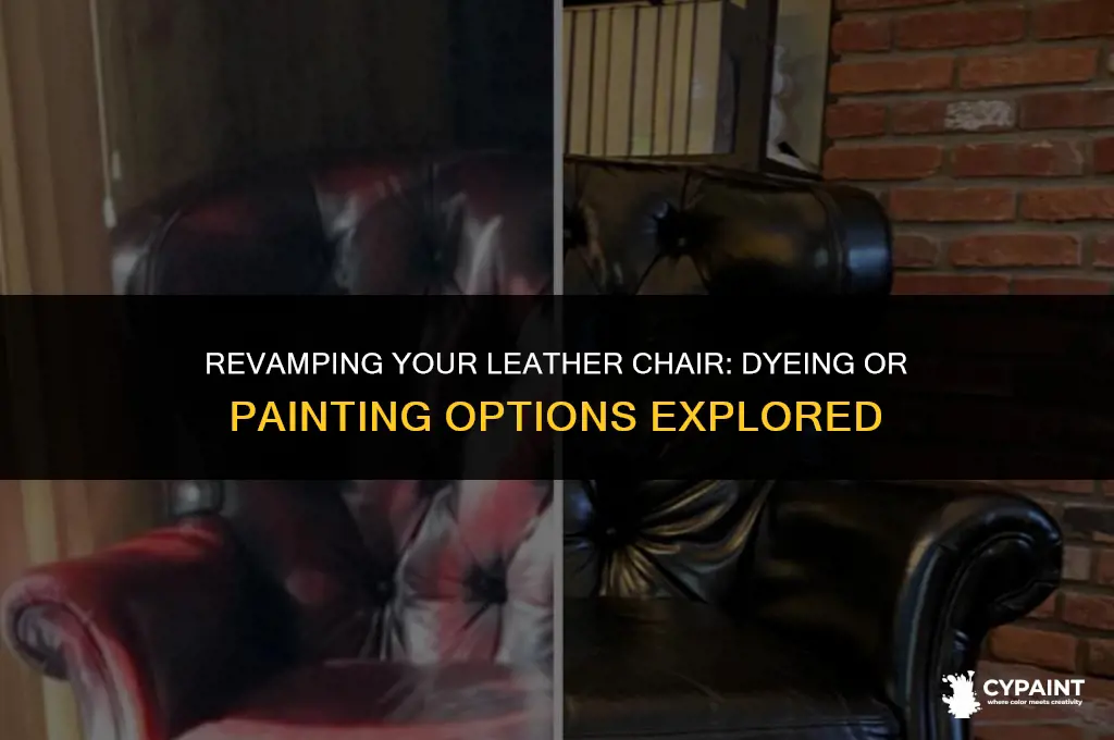 can i dye or paint a leather chair